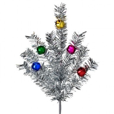 Celadon Blue-Green Gray Feather Christmas Tree Decoration