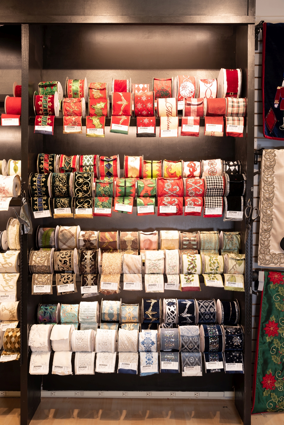 Christmas Showroom Ribbons