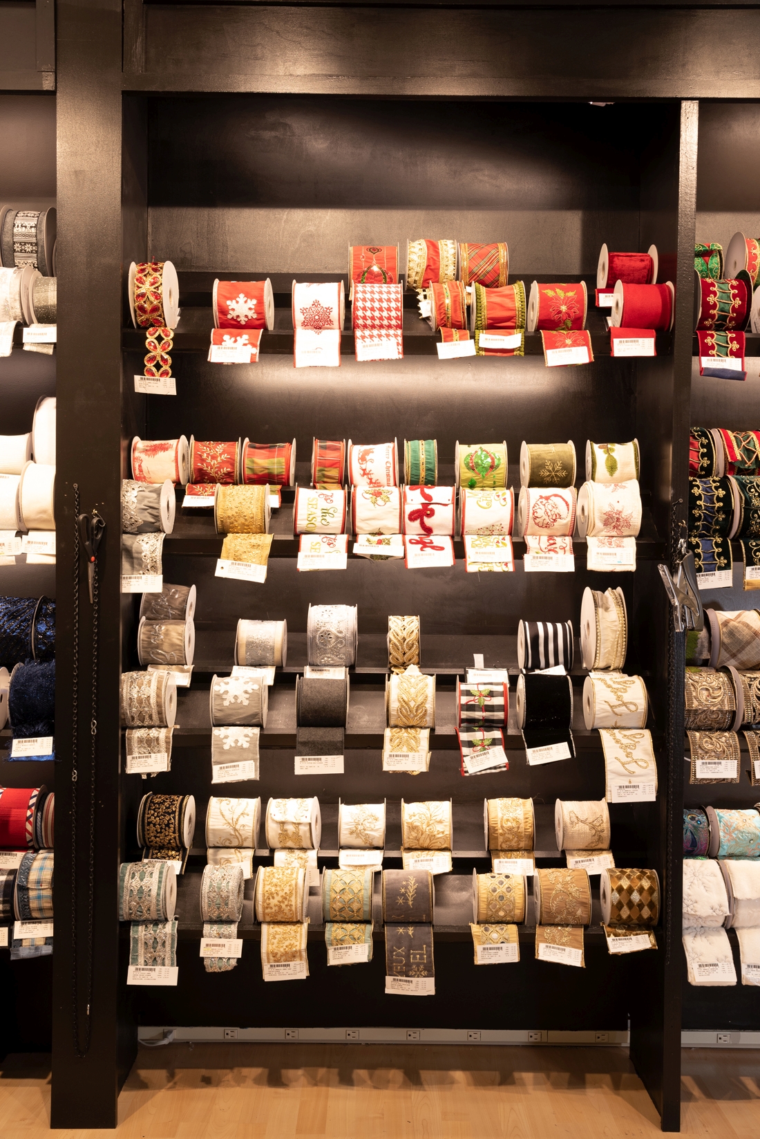 Christmas Showroom Ribbons